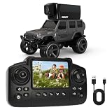 Mini FPV RC Car 1:64 Scale with Camera, LCD Screen Remote Control Truck with Live Video, Magnetic...