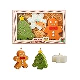 Scented Candles Soy Candles Weihnachtsduftkerzen, Christmas Duftkerzen Set, Weihnachtsbaum Weihnachts Aromatherapie Kerzen für Stress Linderung, Entspannung, Spa (Style 1)