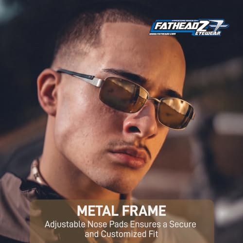 Image of FATHEADZ Oversized Polarized Sunglasses Men & Women - UV Protection RX Ready Wide Fit Eyewear for Outdoor Use - RX Ready