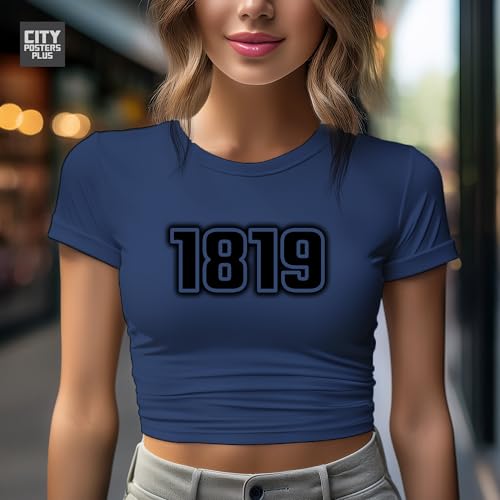 Crop top bleu marine vêtement d été haut court mode féminine - 3