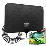 2025 Digital TV Antenna for Local Channels,360° Multi-Directional,Long Range Reception,HDTV Antenna for Smart/Old Television Local Channels Support 4K 1080P,10.5ft Long Coax Cable TV Antennas Indoor