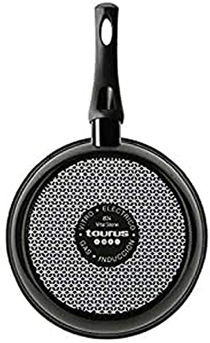 Taurus Vital Stone 18 Sartén Multiuso Alrededor, Acero, Negro, 0.79 Inches