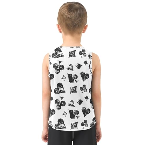 Baby Boys Sleeveless Tank Top Poker Toddler Athletic Vest 3-10T3