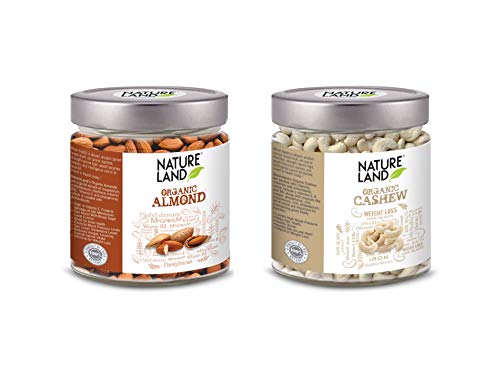 Image of Natureland Organics Almond 250gm, Cashew 200gm