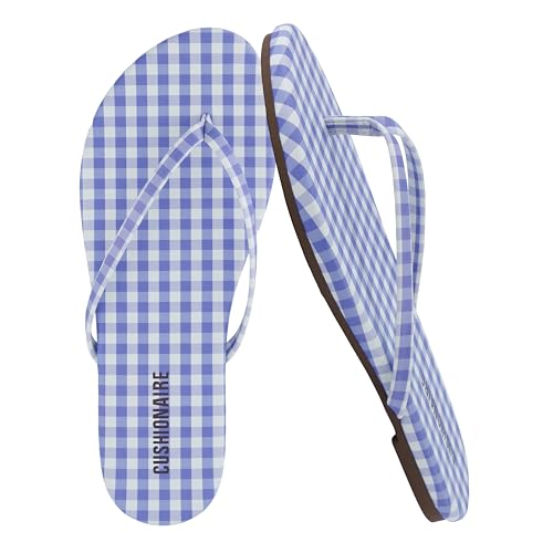 Image of CUSHIONAIRE Cruise Lightweight Womens Flip Flops, Comfortable Beach Sandals for Women with Cushioned Footbed & Flexible Slip On Design