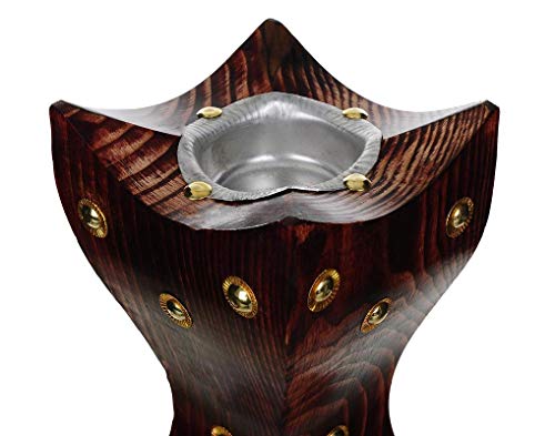 Image of Wooden Incense Burner and dhoop dani /Stand