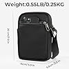 Small Anti Theft CrossBody Bag with Zipper Lock, RFID Blocking & Water Resistant - Sling Chest Shoulder Bag for Men Women, Water Resistant Messenger Bags for Runner Workout Hiking Cycling Travelling #5
