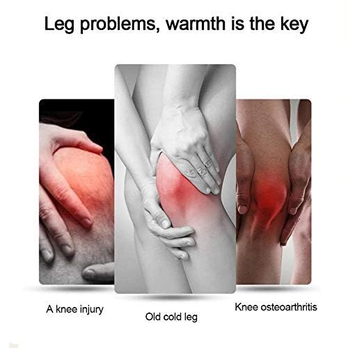 Shivarth Snow Fur Fleece Winter Leg Warmer for Women & Men Pack of 2 Black Woolen Thermal Leg Warmer/Knee Cap/Knee Belt/Knee Brace Over Knee High Footless Socks for Men & Women 4