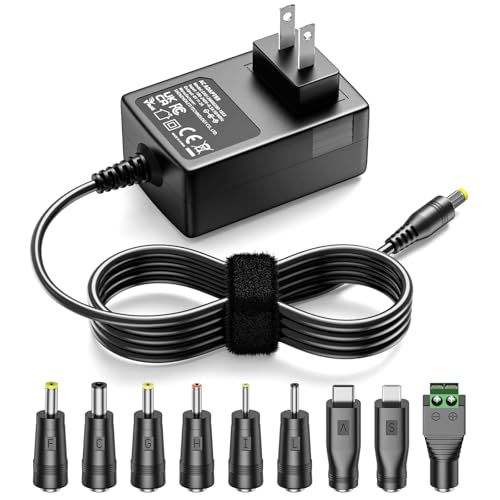Basicvolt 6V 2A Power Supply Universal AC/DC Adapter Charger Power Cord