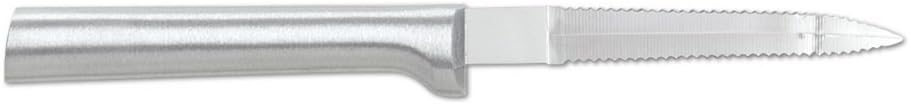Rada Cutlery Grapefruit Knife Stainless Steel Serrated Blade With Aluminum Made in the USA, 7 Inch, Silver handle
