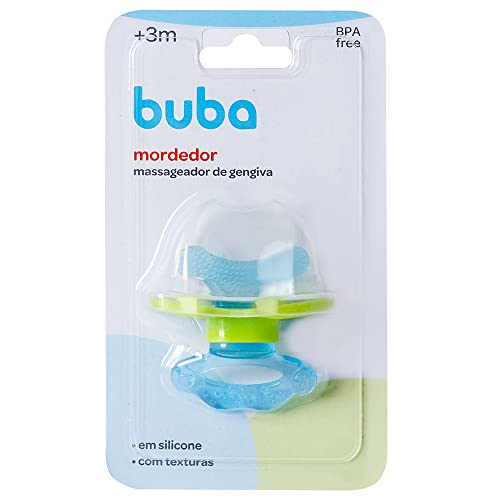 Buba Mordedor Com Massageador De Gengiva Azul