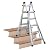 Louisville Ladder L-2098-22 Aluminum Multi-Purpose Ladder, 22'