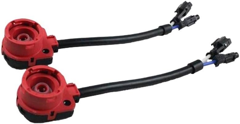 2PCS D2S D2R D2C D2 HID Xenon Bulb Adaptor Small K+ET Plug wire Cable Wiring Harness Converter Connector Adapter