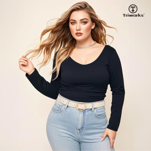 Image of TRIWORKS 2 Pack Leather Belts for Women Fashion Waist Belt with Liquid Shapes Women Belt for Jeans Pants Dresses
