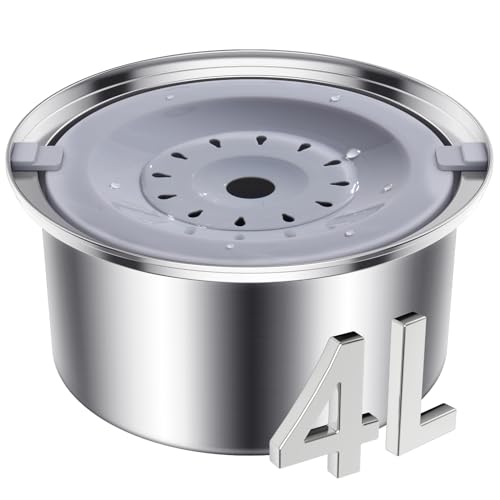 4L136oz-No-Spill-Dog-Water-Bowl-UPGRADED-Dog-Slow-Water-Bowl-Stainless-Steel-Dog-Water-Bowl-Dispenser-for-Medium-Large-Messy-Drinkers-Spill-Proof-Large-Dog-Water-Bowl - Cucciolini Doodles   4L136oz-No-Spill-Dog-Water-Bowl-UPGRADED-Dog-Slow-Water-Bowl-Stainless-Steel-Dog-Water-Bowl-Dispenser-for-Medium-Large-Messy-Drinkers-Spill-Proof-Large-Dog-Water-Bowl