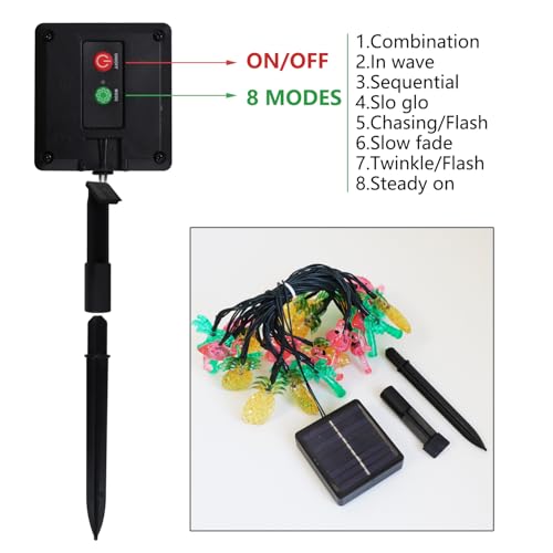 Luces solares decorativas de fiesta tropical Curyidy miniatura 6