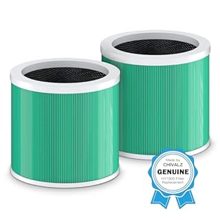 CHIVALZ Genuine HY1800 Air Purifier Replacement Filter, 3-in-1 Filtration, High-Efficiency Activated Carbon, True HEPA 13 Filter (2 Pack)