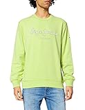 Mango largo Pepe Jeans George Crew Suéter, Lima 607soft, M para Hombre