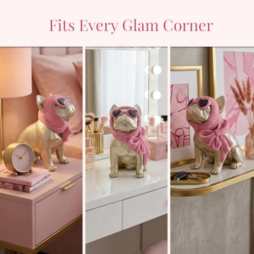 Gold French Bulldog Statue - image 6