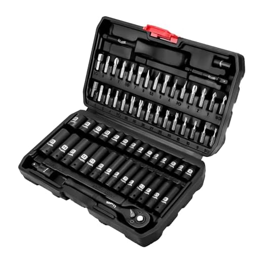 LLNEDL 1/4 inch Impact Socket Set, 63 Piece Drive Socket Wrench Set Metric (4-15mm) Deep and Shallow 6 Point, Automotive Tool Kit with 72T Ratchet for Bicycle & Car Repairing