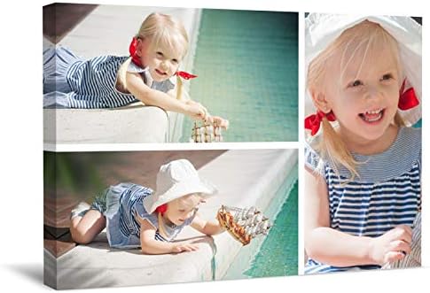 Wallart777 Personalized Multi Photo canvas Wall Art Photo Print with Your Photos Personalized - Canvas Wall Art for Living Room, Bedroom Canvas Prints for Home Decoration (Style-08 8" x 12")