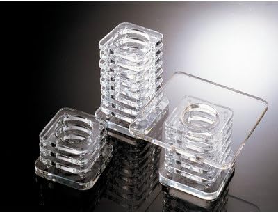 Square Block Stand, 4.75", Crystal