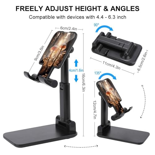Support de téléphone réglable et pliable pour iPhone et Android - 2