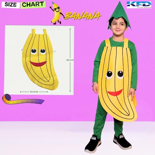 Image of Kaku Fancy Dresses Fruit and Vegetable Costume Paper Cutout with Cap For Kids | Healthy Food Costume For Boys & Girls (Tracksuit Not Included)