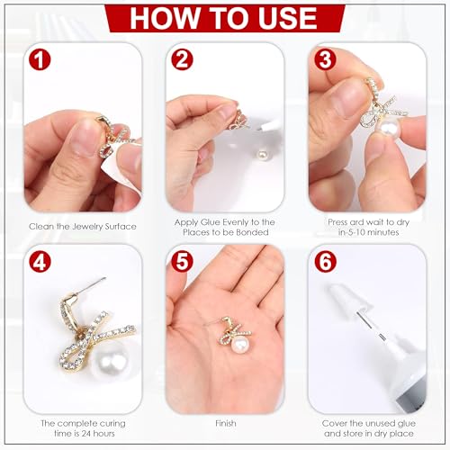 Image of GLUN Clear B-7000 Glue 50ml Pack for Rhinestone Crafts, Jewellery & Bead Adhesive Semi Fluid High Viscosity Glues for Clothes, Shoes, Fabric, Cell Phones Screen Repair or Nail Art