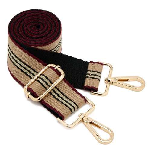 Image of ZOOEASS Wide Shoulder Strap Adjustable Replacement Belt Guitar Style Crossbody Bag Handbag Strap Multicolor Canvas Straps(Wide:1.5in)(Color31)