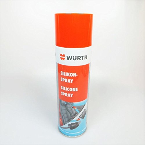 Würth Silicone Spray 2 x Clear (4011231893978) 500ml Lubricating Spray Release Agent