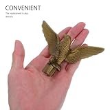 YARNOW 4Pcs Eagle Shape Flagpole Tips Outdoor Flagpole Heads Toppers Metal Flag Pole Ornaments for British Flag Festival and Outdoor Decoration - Image 4
