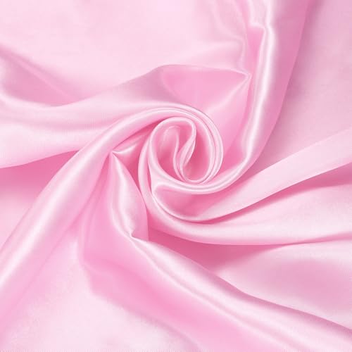 Tissu en satin soyeux pour décoration de table de mariage et loisirs créatifs romantiques
