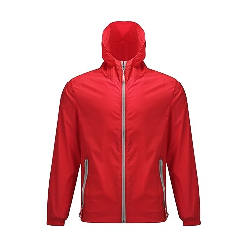Capa lluvia mujer y hombre tipo cortavientos amarillo para senderismo de verano