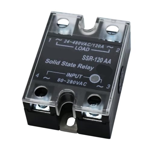 Relé de estado sólido SSR-25AA con entrada de 110V a 220V CA y carga de hasta 480V