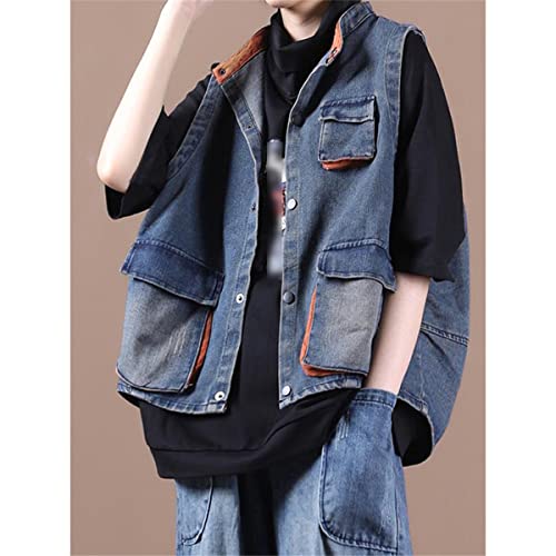 Moda de estilo calle con este chaleco sin mangas suelto para mujer 2