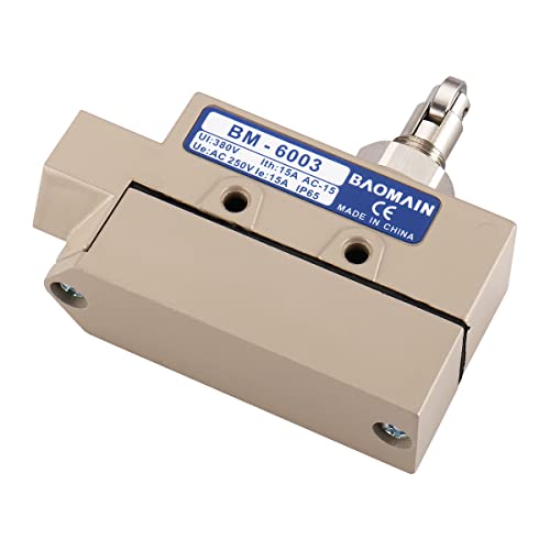 Baomain Tz-6 Sealed Limit Switch Tz-6003 Cross Roller Plunger Ac 250V 15A Ip 65 #TOP3