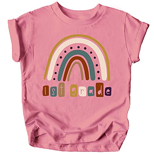 1st Grade Rainbow First Day of School Gift Back to School T-Shirt Back to School Shirts
