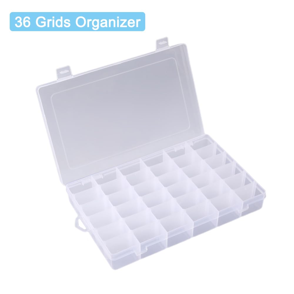 4 Sets Stickerei-Organizer-Box-Set, 100 Stück Kunststoff-Garnspulen, Stickgarn-Organizer und Blanko-Aufkleber für Bastelarbeiten, Nähen, Aufbewahrung