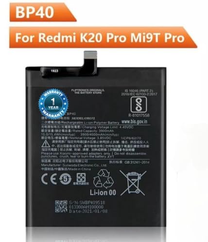 Image of Original BP40 Battery for Redmi K20 Pro, 9T M1903F11G Battery with 1 Year Warranty ** (SEP449)