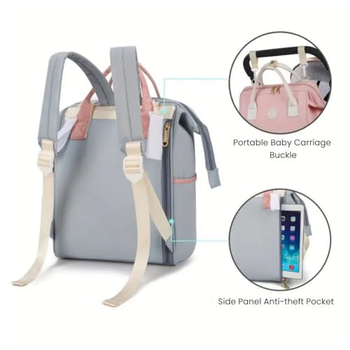 Image of Aavjo , Baby Diaper Bag for Mother, Maternity Backpack, Baby Travel Bag, Waterproof Diaper Pouch