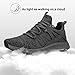 Abboos Sport Running Shoes for Women Mesh Breathable Gym Sneakers Trail Runners Fashion Sneakers Dark Grey Size 7