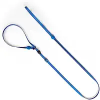 FreeFaro - Guia Unificada 2M Total Blue | 2 em 1 (Guia e Coleira), Poliéster Flexível e Resistente, Acabamento em Couro Sintético, Ajustável – Tamanho Único - Azul