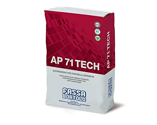  Colla piastrelle FASSA AP71 TECH per ceramica, gres, gres porcellanato colore grigio kg.25