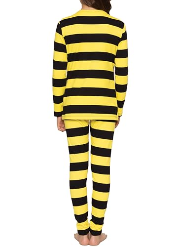 Image of STRETCH IS COMFORT Girls 2 Piece Hoodie Short Sleeve Long Sleeve Crew Neck Top and Leggings Set Kids Thermals Underwear Set