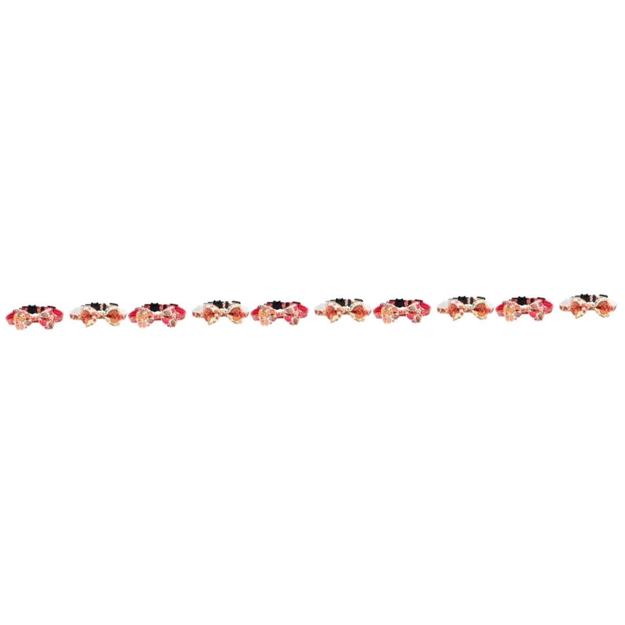 Collier chaton ajustable avec nœud pour petit animal de compagnie, lot de 10 pièces festives YARNOW
