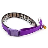 Keeper Collar Hidden Prong with Snap – Adjustable Hidden Pinch Collar, Heavy Duty Chrome, 200 lb Clasp, Made in America (17, Purple)