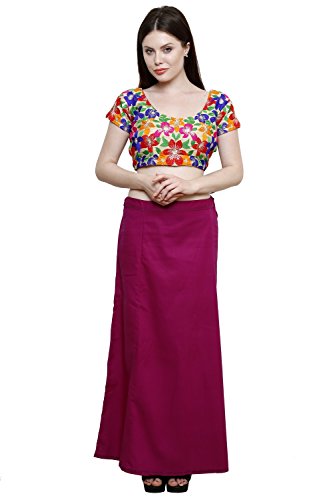Image of Pistaa combo of 3 Women's Cotton Best Indian Readymade Inskirt Saree petticoats