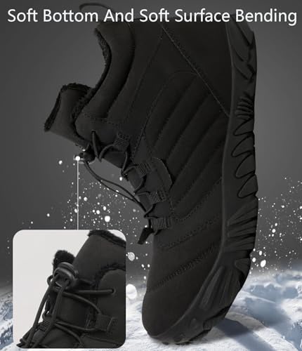 Winter Hike Barefoot Footwear Shoes Womens Mens Wide Toe Box Non-Slip Trail Running High Warm and Non-Slip Boots4