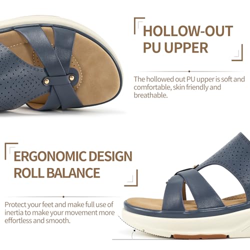 Womens Sandals Dressy Walking: Comfortable Dress Slide Women - Summer Outdoor Platform Sandals4